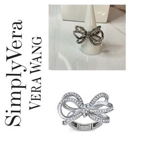 🌟 Simply Vera Wang Bow Stretch Cocktail Ring
